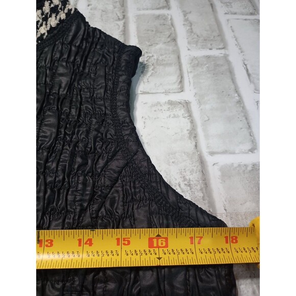 Women's Quilted Vest Full Zip Mock Neck Slash Pockets Sz 6 - Picture 3 of 11